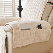 Recliner Cover Soft Plush Protector Furniture Snug Fit Quilted - Image 7