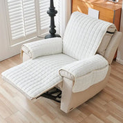 Recliner Cover Soft Plush Protector Furniture Snug Fit Quilted - Image 8