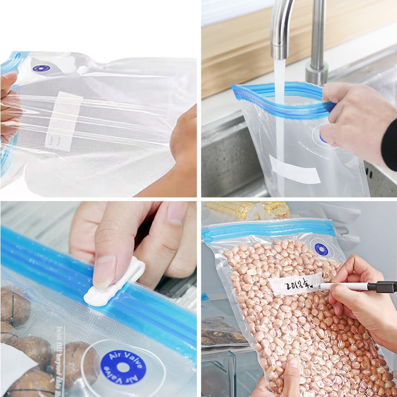 Reusable Vacuum Sealer Bags Food Storage 10 Pack Freshguard - Image 4