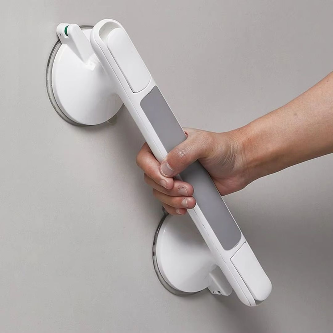 Shower Grab Bar Bathroom Safety Suction Cup Handle - Image 1