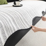 Sofa Cover Couch Cover Herringbone Scallop Slipcover - Image 6