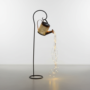 Solar Garden Lamp Decorative Watering Can Design and LED Lights - Image 2