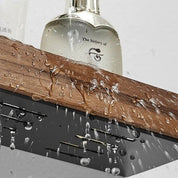 Solid Wood Bathroom Wall Shelf Storage & Organization Rustic Style - Image 7