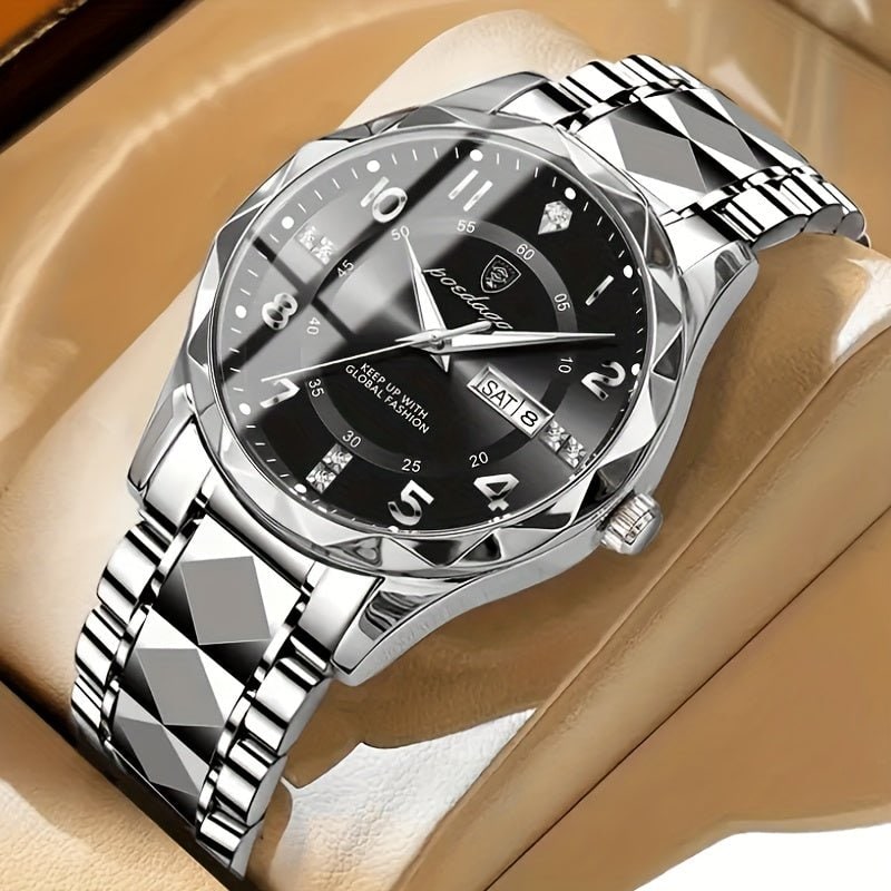Sports Watch Dial Stainless Steel Two-Tone Design - Image 11