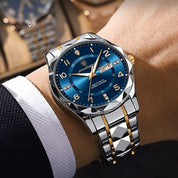 Sports Watch Dial Stainless Steel Two-Tone Design - Image 4