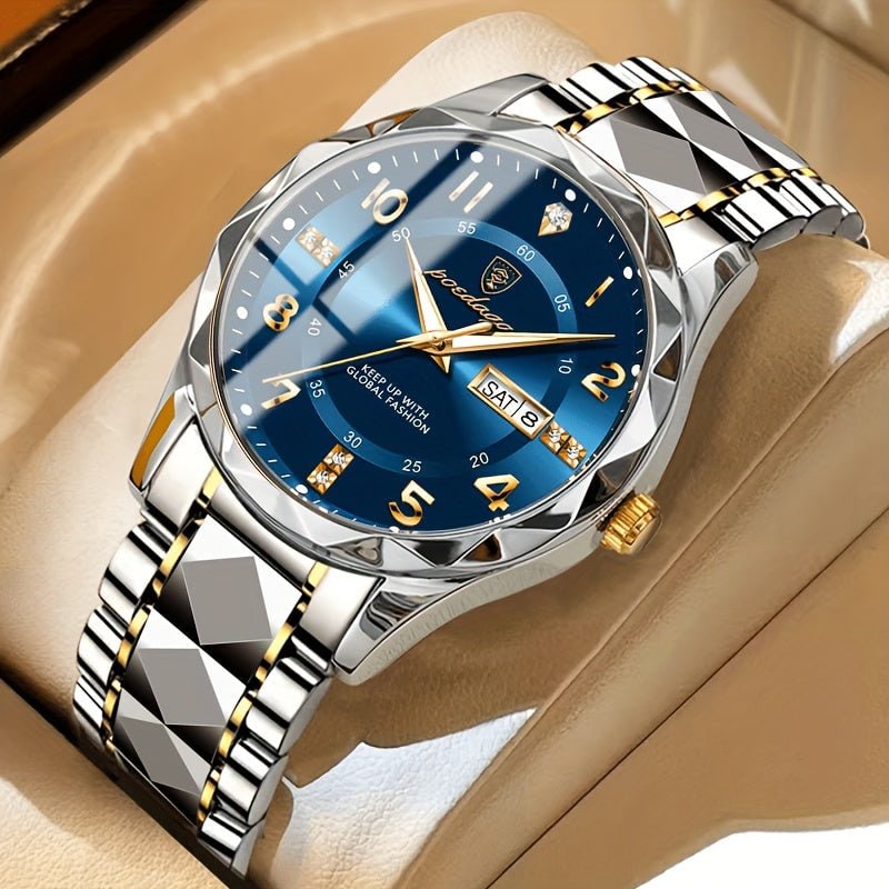 Sports Watch Dial Stainless Steel Two-Tone Design - Image 5