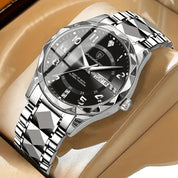Sports Watch Dial Stainless Steel Two-Tone Design - Image 6