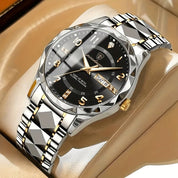 Sports Watch Dial Stainless Steel Two-Tone Design - Image 7