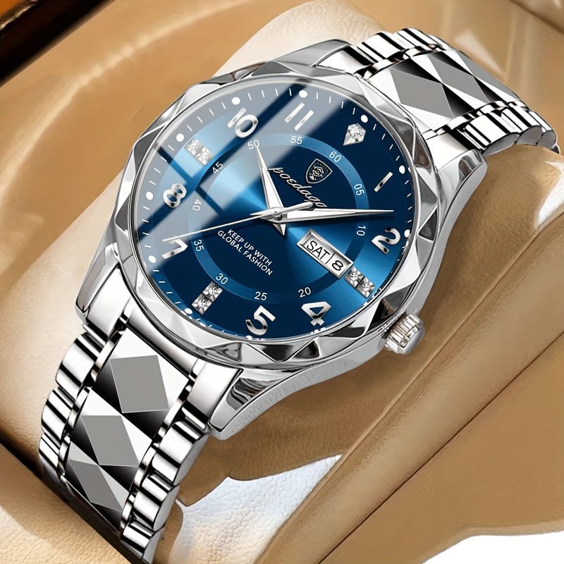Sports Watch Dial Stainless Steel Two-Tone Design - Image 8