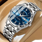 Sports Watch Dial Stainless Steel Two-Tone Design - Image 9