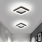 Square LED Ceiling Fixture Hallway Modern Design Trim - Image 1