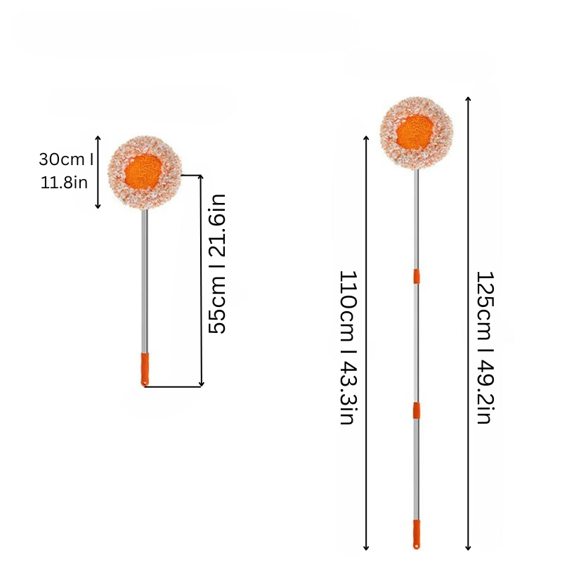 Swivel Mop Extendable Handle Easy Cleaning and Dusting - Image 2