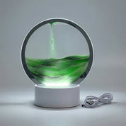 Table Lamp Sand Art Modern Circular Moving Sand Lamp LED Décor - Image 10
