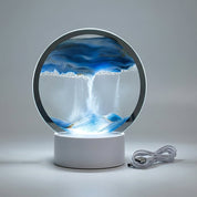 Table Lamp Sand Art Modern Circular Moving Sand Lamp LED Décor - Image 5