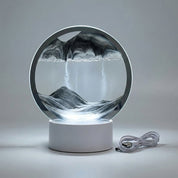 Table Lamp Sand Art Modern Circular Moving Sand Lamp LED Décor - Image 7
