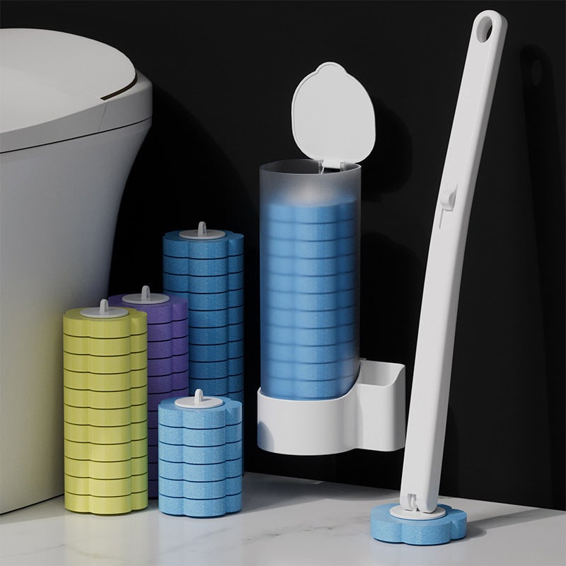Toilet Brush Disposable Sponge Heads Hygiene - Image 6