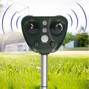Ultrasonic Bird Repeller Solar Powered Outdoor Pest Control - Image 1
