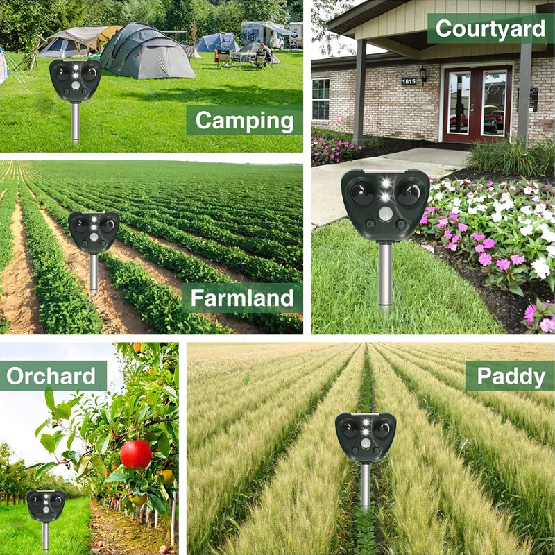 Ultrasonic Bird Repeller Solar Powered Outdoor Pest Control - Image 7