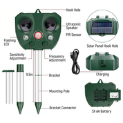 Ultrasonic Bird Repeller Solar Powered Outdoor Pest Control - Image 8