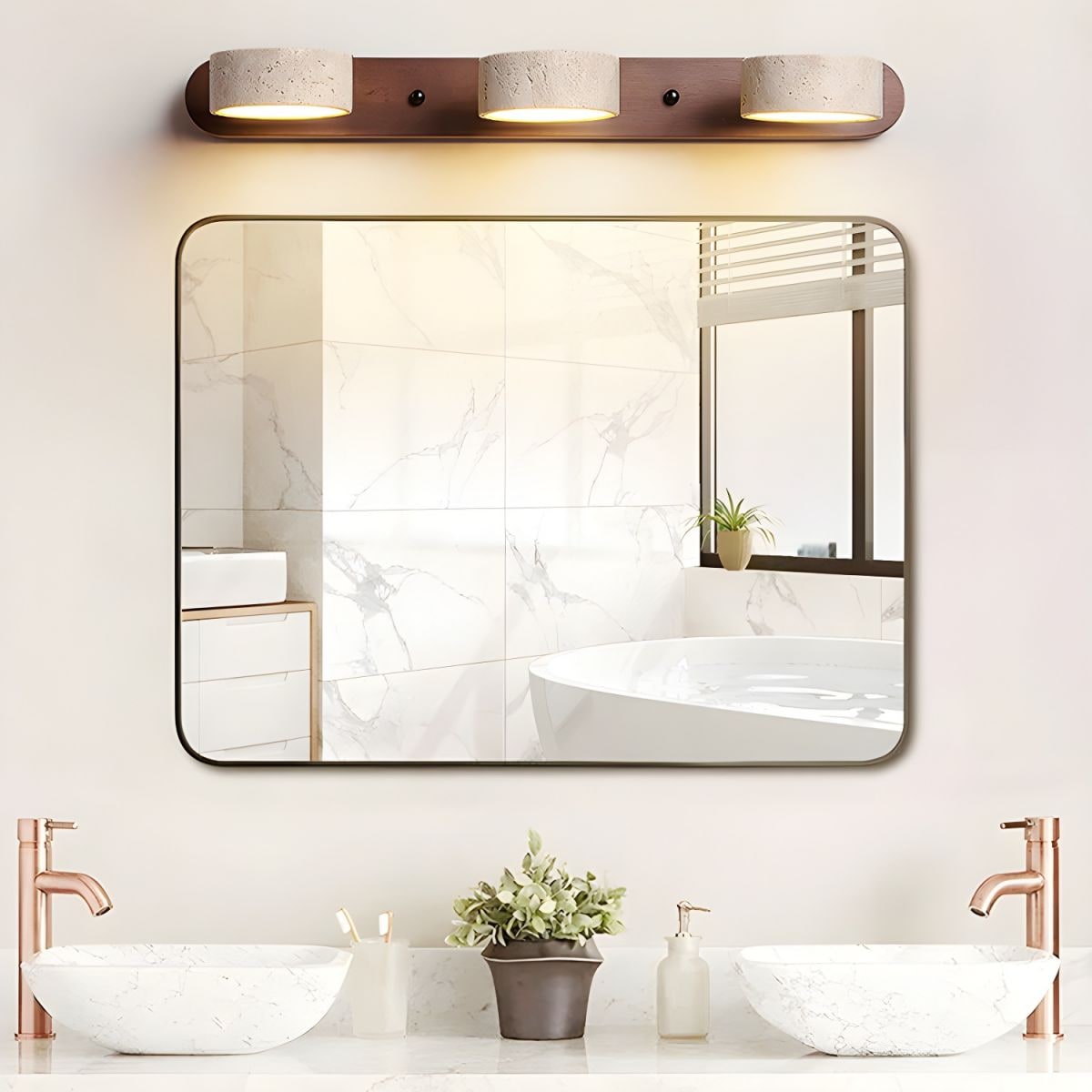 Wall Light LED Travertine Luxury Architectural Indoor Sconce - Image 7