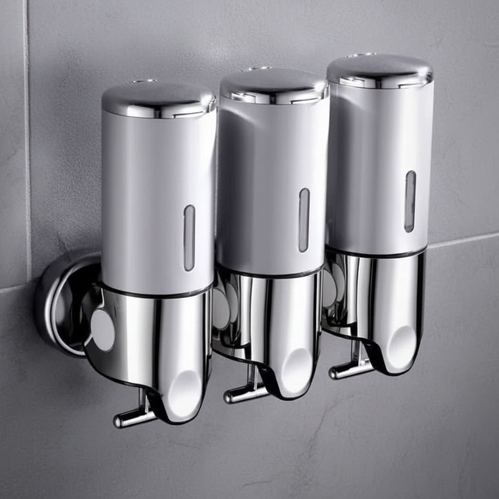 Wall-Mounted Soap Dispenser Elegant Stainless Steel Design - Image 12