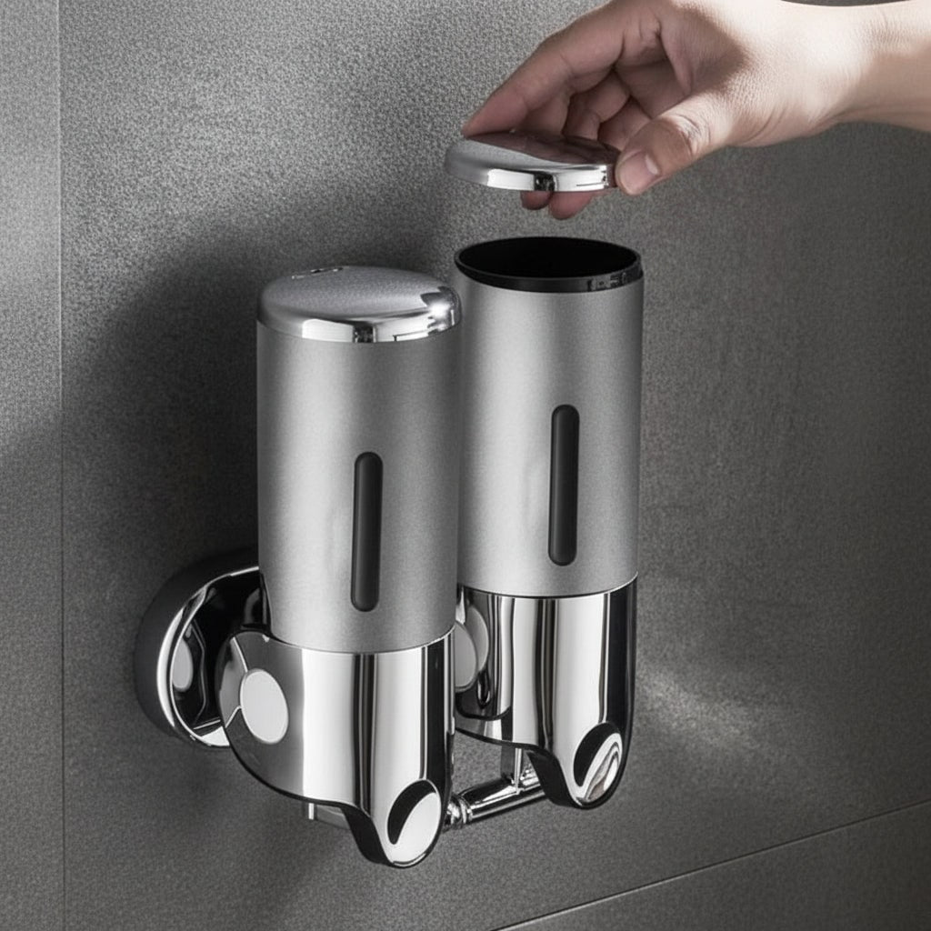 Wall-Mounted Soap Dispenser Elegant Stainless Steel Design - Image 8