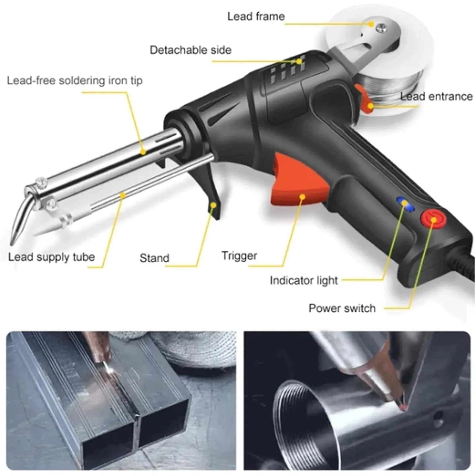 Welding Tool Metal Projects Lightweight Soldering Gun Kit - Image 4