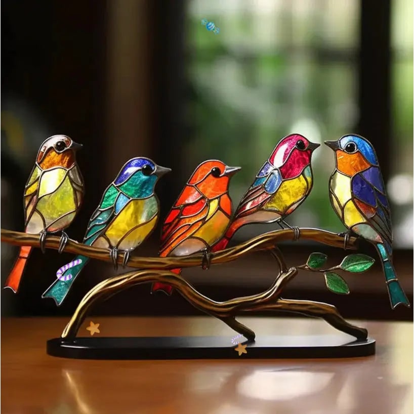Window Suncatcher Stained Glass Hanging Decoration - Image 1