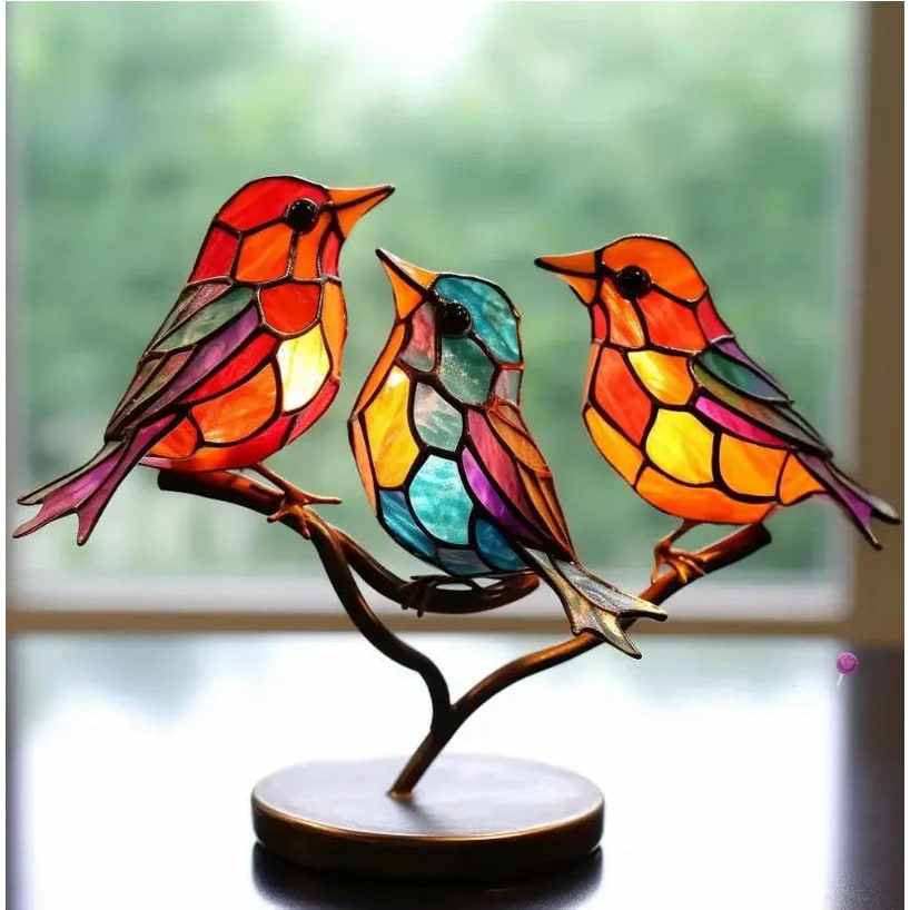 Window Suncatcher Stained Glass Hanging Decoration - Image 3