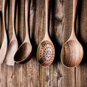 Wooden Cooking Utensil Set 5-Piece Walnut Kitchen Tools - Image 6