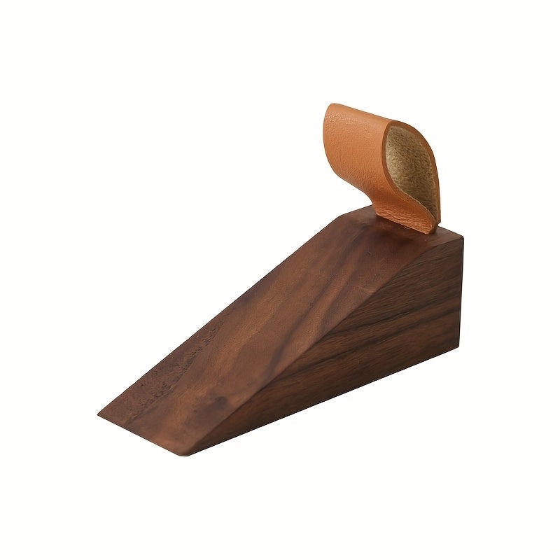Wooden Door Stopper Minimalist Scandinavian Design Non-Slip Wedge - Image 6