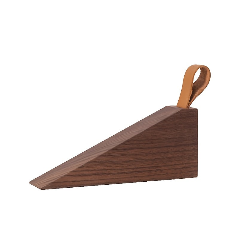 Wooden Door Stopper Minimalist Scandinavian Design Non-Slip Wedge - Image 8