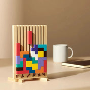 Wooden Puzzle Game Desk Fun Brain Break Activity Adults - Image 5