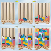 Wooden Puzzle Game Desk Fun Brain Break Activity Adults - Image 7