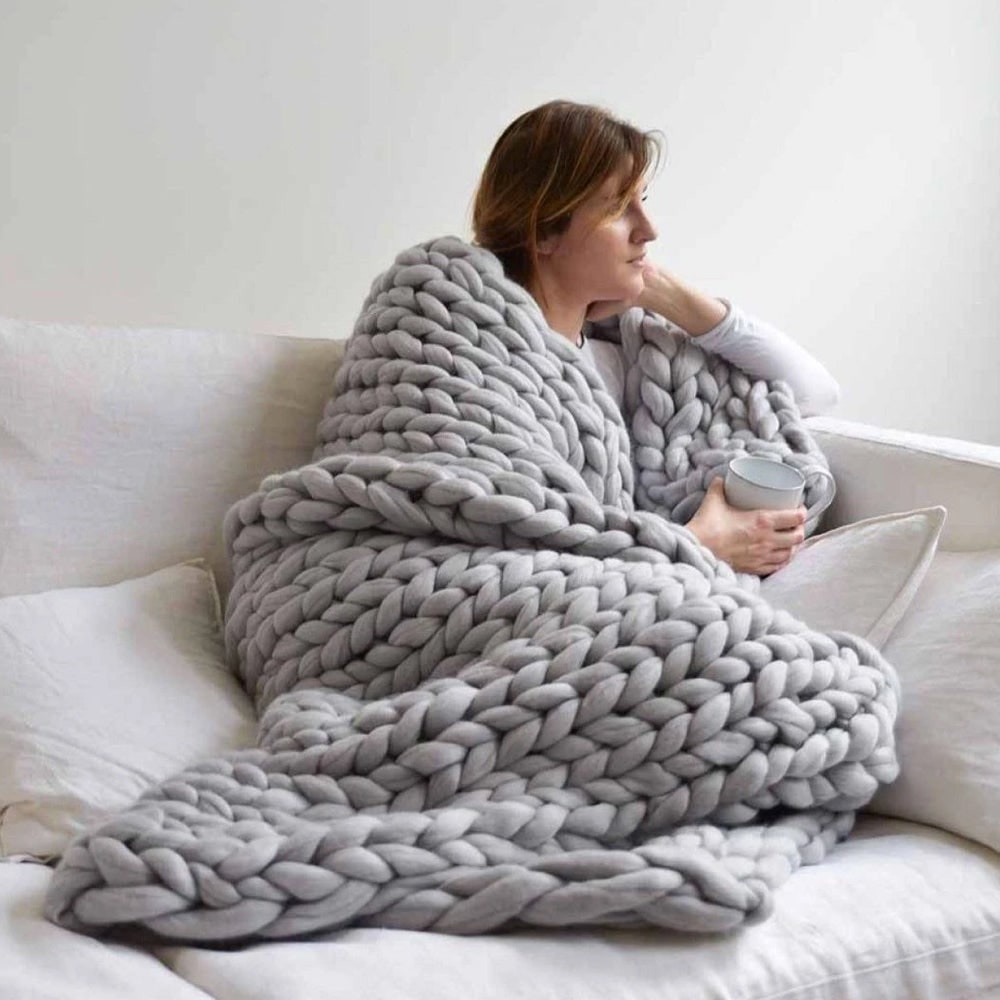 Xxl Chunky Knit Yarn Cozy Blankets and Crafts 1000 Grams - Image 14